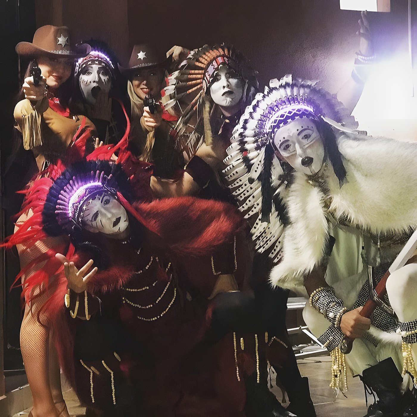 Animation cowboy et indien
